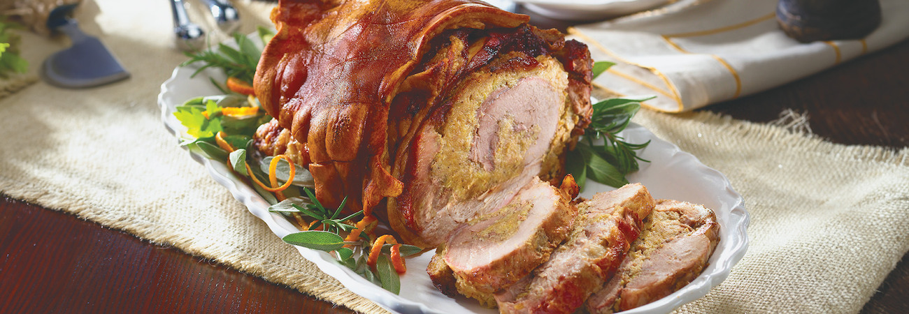 Pernil Relleno con Plátanos Maduros - El Rey Foods