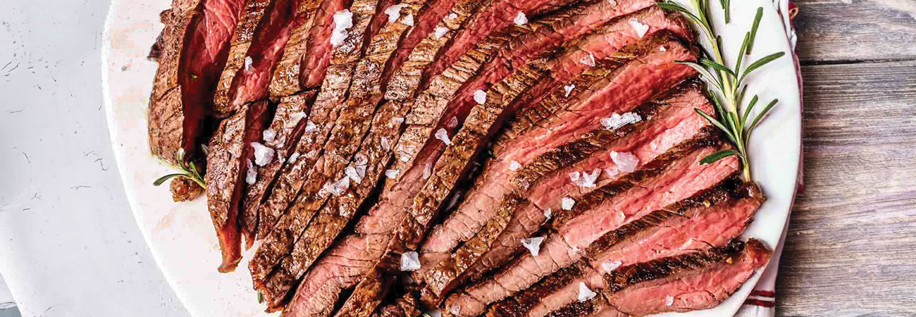 Filete redondo asado en sartén